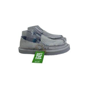 Sanuk Donna ST Hemp Grey Lightweight Slip On Loafers Shoes 1119310 Womens 8 NEW